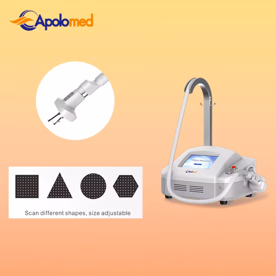 Nessun sanguinamento 0,06 ~ 8 ms / DOT dispositivo di bellezza laser in fibra di erbio con larghezza di impulso 1550 nm per la rimozione dell'acne