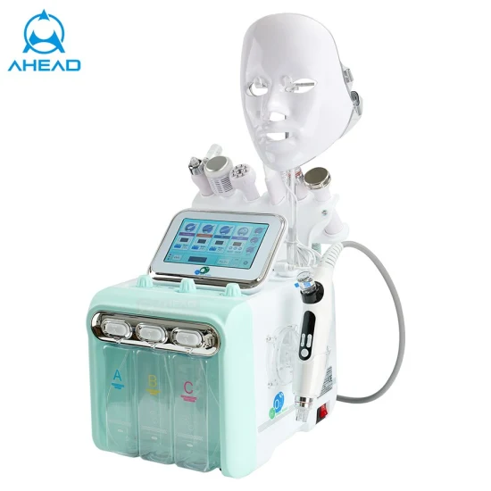 8 in 1 LED Terapia della luce Ossigeno RF Cavitazione sotto vuoto EMS Dispositivo per l'ossigeno dell'idrogeno che dimagrisce la pelle