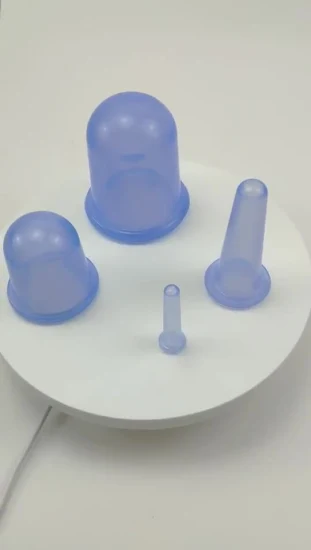 Coppetta anticellulite in silicone, set di coppette per il viso con aspirazione sottovuoto, massaggiatore per il viso per il corpo