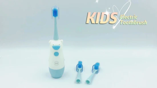 Spazzolino elettrico sonico per bambini impermeabile a batteria per sbiancamento dei denti OEM