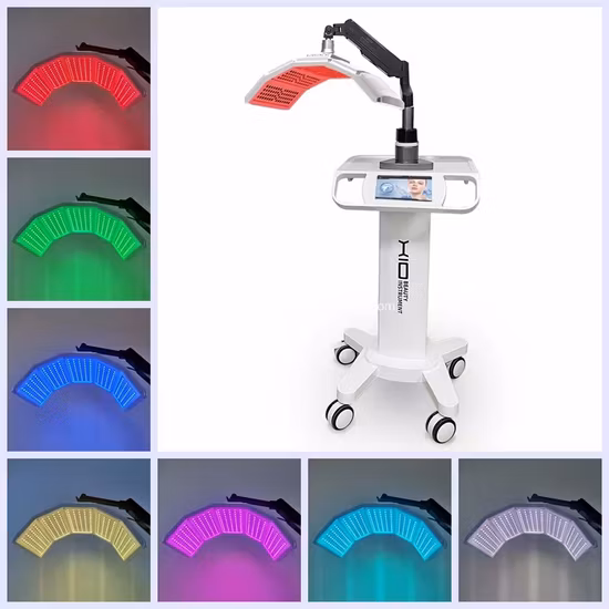 Dispositivo per terapia della luce PDT per terapia fotodinamica a LED per il trattamento dell'acne con dispositivo per la rimozione delle rughe a 7 colori